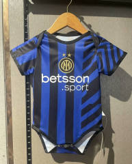2024-2025 Inter Milan Home Blue&Black Baby Uniform