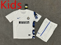 Retro Version 2010 Inter Milan Away White Kid/Youth Soccer Uniform-6748