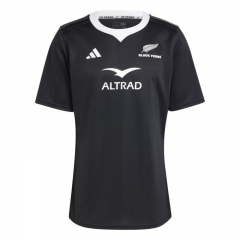 2024-2025 All Blacks Black Thailand Rugby Shirt