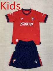 2024-2025 CA Osasuna Home Red Kids/Youth Soccer Uniform-AY