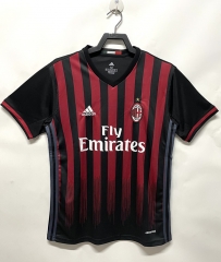Retro Version 16-17 AC Milan Home Red&Black Thailand Soccer Jersey AAA-811