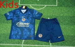 2024-2025 Club America Away Blue Kids/Youth Soccer Uniform-8679