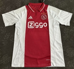 (S-4XL) 2024-2025 Ajax Home Red&White Thailand Soccer Jersey AAA-4671