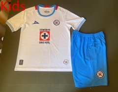 2024-2025 Cruz Azul Away White Kid/Youth Soccer Uniform-912