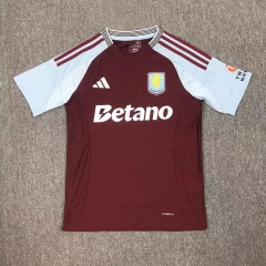 2024-2025 Aston Villa Home Dark Red Thailand Soccer Jersey AAA-417