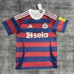 2024-2025 Newcastle United Away Red&Blue Thailand Soccer Jersey AAA-6032