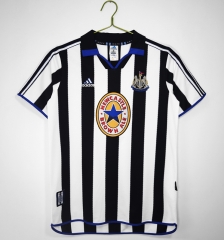 Retro Version 99-00 Newcastle United Home Black&White Thailand Soccer Jersey AAA-HR