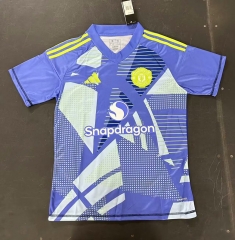 (S-4XL) 2024-2025 Manchester United Goalkeeper Blue Thailand Soccer Jersey AAA-888