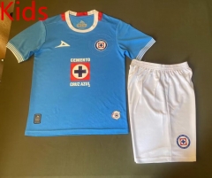 2024-2025 Cruz Azul Home Blue Kid/Youth Soccer Uniform-912