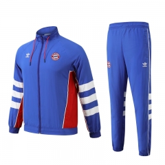 Retro Version Bayern München Blue Thailand Trench Coats Uniform-815