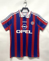 Retro Version 95-97 Bayern München Home Red&Blue Thailand Soccer Jersey AAA-811