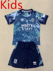 2024-2025 Middlesbrough 2nd Away Blue Kids/Youth Soccer Uniform-AY