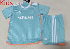2024-2025 Inter Miami CF 2nd Away Green Kids/Youth Soccer Uniform-507