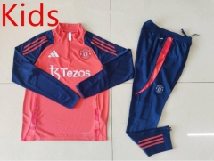 2024-2025 Manchester United Red Kids/Youth Soccer Tracksuit-GDP