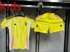 2024-2025 Juventus Away Yellow Kids/Youth Soccer Uniform-1506