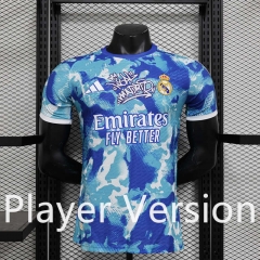 Player Version 2024-2025 Special Version Real Madrid Blue Thailand Soccer Jersey AAA-888
