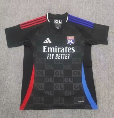 2024-2025 Olympique Lyonnais Away Black Thailand Soccer Jersey AAA-7902