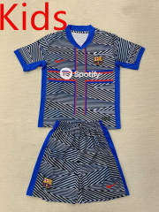 2024-2025 Concept Version Barcelona Black&Blue Kid/Youth Soccer Uniform-AY