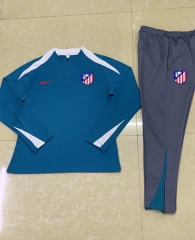2024-2025 Atletico Madrid Laker Blue Thailand Soccer Tracksuit-411
