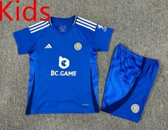 2024-2025 Leicester City Home Blue Kids/Youth Soccer Uniform-7809