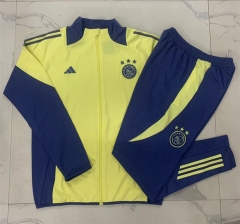 2024-2025 Ajax Light Yellow Thailand Soccer Jacket Uniform-815