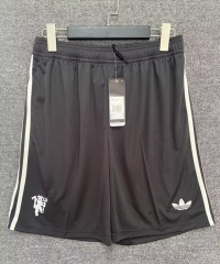 2024-2025 Manchester United 2nd Away Black Thailand Soccer Shorts-2886