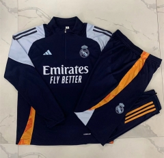 2024-2025 Real Madrid Royal Blue Thailand Soccer Tracksuit-815