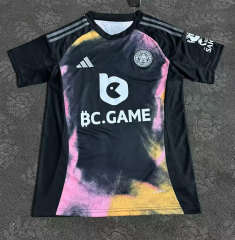 (S-4XL) 2024-2025 Leicester City Away Black Thailand Soccer Jersey AAA-3348
