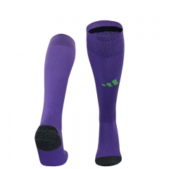 2024-2025 Manchester United Goalkeeper Purple Kids/Youth Soccer Socks-4539