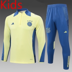 2024-2025 Ajax Yellow Kids/Youth Soccer Tracksuit-815