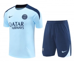 2024-2025 Paris Light Blue Thailand Soccer Uniform-418