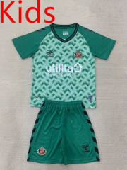 2024-2025 Sunderland AFC Goalkeeper Green Kids/Youth Soccer Uniform-AY