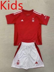 2024-2025 Nottingham Forest Home White Youth/Kids Soccer Uniform-AY