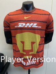 (S-3XL) Player Version 2024-2025 PA UNAM Goalkeeper Orange Thailand Soccer Jersey AAA-5698