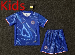 2024-2025 Chelsea Home Blue Kid/Youth Soccer Uniform-5526