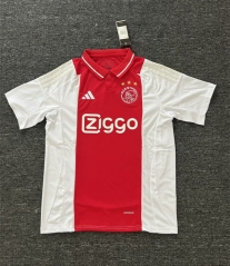 (S-4XL) 2024-2025 Ajax Home Red&White Thailand Soccer Jersey AAA-2818