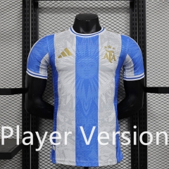 Player Version 2024-2025 Special Version Argentina Blue&White Thailand Soccer Jersey AAA-888