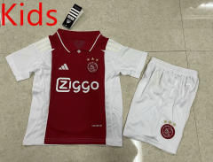2024-2025 Ajax Home Red Kid/Youth Soccer Uniform-507