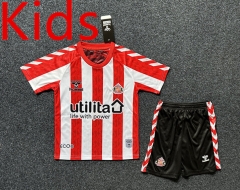 2024-2025 Sunderland AFC Home Red&White Kids/Youth Soccer Uniform-GB