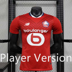 Player Version 2024-2025 Lille Home Red Thailand Soccer Jersey AAA-888