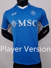 Player Version 2024-2025 Napoli Home Blue Thailand Soccer Jersey AAA-9926
