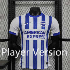 Player Version 2024-2025 Brighton & Hove Home Blue&White Thailand Soccer Jersey AAA-888