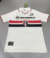 Retro Version 2000 Sao Paulo Futebol Clube Home White Thailand Soccer Jersey AAA-811