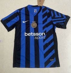 Without patch (S-4XL) 2024-2025 Inter Milan Home Blue&Black Thailand Soccer Jersey AAA-818