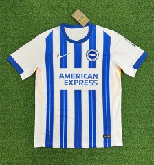 (S-4XL) 2024-2025 Brighton & Hove Home Blue&White Thailand Soccer Jersey AAA-403