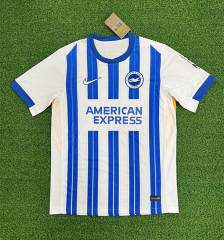 (S-4XL) 2024-2025 Brighton & Hove Home Blue&White Thailand Soccer Jersey AAA-403