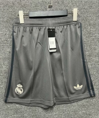 2024-2025 Real Madrid 2nd Away Black Thailand Soccer Shorts