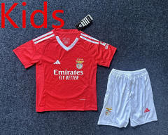 2024-2025 Benfica Home Red Kids/Youth Soccer Uniform-5526
