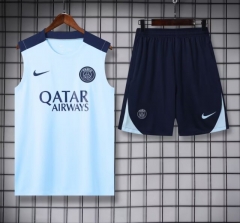 2024-2025 Paris Light Blue Thailand Soccer Vest Uniform-418