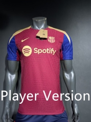 (S-3XL) Player Version 2024-2025 Special Version Barcelona Maroon Thailand Soccer Jersey AAA-518